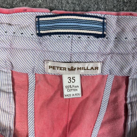 Peter Millar Shorts Men's 35 Pink 100%  Prima Cotton Casual Golf Wear‎ - Picture 3 of 7